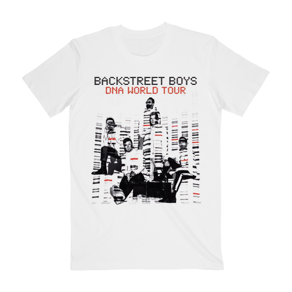 DNA '22 Tour White Tee – Backstreet Boys Store DNA '22 Tour White Tee – Backstreet Boys Store