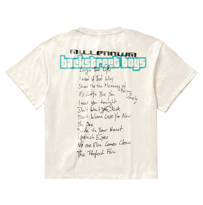 Millennium Tracklist Oversized Tee – Backstreet Boys Store Millennium Tracklist Oversized Tee – Backstreet Boys Store