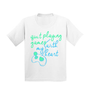 Quit Playing Games With My Heart White Youth Tee